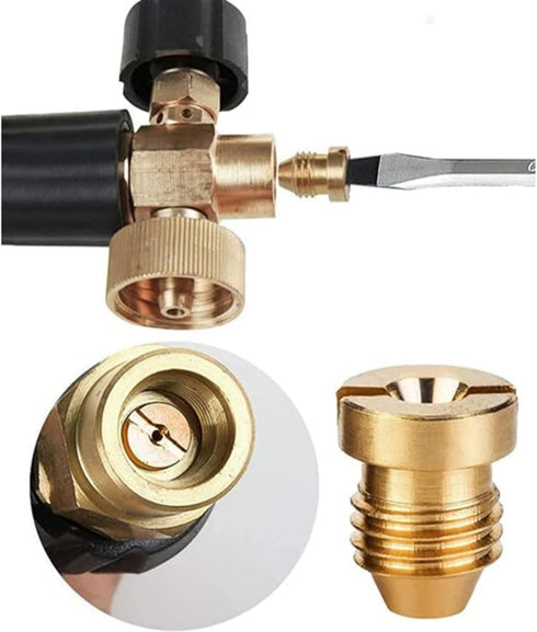 2 Pieces 1.1 mm Foam Cannon Orifice Nozzle, Universal Thread Tips suitable for Snow Foam Lance...