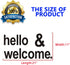 Wall Decal Stickers, Hello Welcome Stickers, (Easy to Apply), Vinyl Wall Decor Art Front Door Inspirational Motivational Quotes, Office Gym Nurser...