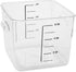 Rubbermaid Commercial Products, Space Saving Square Food Storage Container, 6 Quart, Clear, for Kitchen/Sous Vide/Meal Prep...