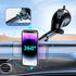 Car Mount Charger, Magnetic Wireless Auto Charger Quick Charge, Dashboard Windshield Phone Holder with Flexible Arm Suction Cup, 15W Quick Chargin...
