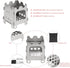 Lixada Camping Wood Stove Folding Lightweight Stainless Steel Wood Burning Stove Portable Backpacking Alcohol Stove for Outdoor Camping Hiking Pic...