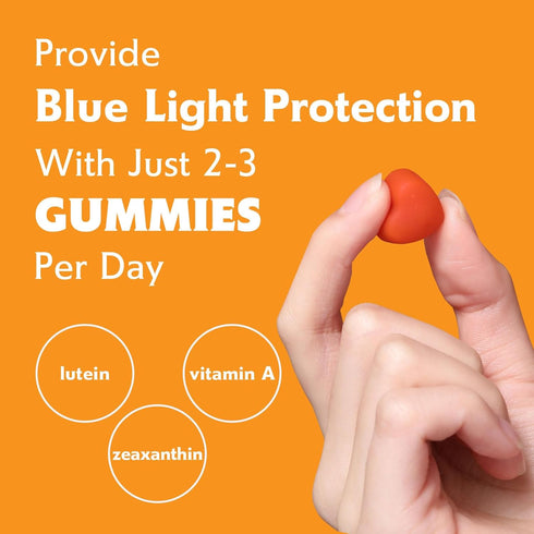 Nature's Key Lutein Gummies 12mg with Zeaxanthin & Vitamin A for Kids and Adults | Eye Health and Brain Function Supplement | Orange Flavor, 60Ct...
