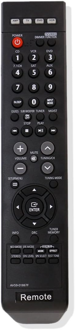 AH59-01867F Replacement Remote Applicable for Samsung Home Theater AVR720 HTAS720S HTAS720ST HTAS720ST/XAA HTAS720ST/XAC HTAS720 HT-AS720 HT-AS720...