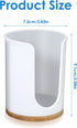Bathroom Cups Dispenser Plastic Mouthwash Holder Acrylic Disposable Paper Cups Rack White Kitchen Accessories Cup Storage Box for Guest Toiletries...