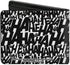 Buckle-Down Men's DC Comics Wallet, Bifold, Joker The Killing Joke Holding Head Pose Hahaha White Black, Vegan Leather, 4.0" x 3.5"...