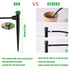 Drip Irrigation Emitters for 1/4" Drip Tubing,Adjustable 360 Degree Automatic Irrigation Drippers on 5.5" Arrow Stake,with1/4" Locked Tee for Wate...