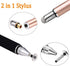 Mixoo Capacitive Stylus Pen, Disc & Fiber Tip 2 in 1 Series, High Sensitivity and Precision, Universal for ipad, iPhone, Tablets and Other Touch S...