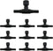T Shaped Control Valve ZZHXSM 10PCS Black Plastic Aquarium 2 Way Air Line Regulator Connector for Fish Tank Pump with 4mm Air Tube...