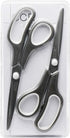 CCR Scissors 8 Inch Soft Comfort-Grip Handles Sharp Titanium Blades, 2-Pack...