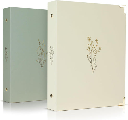 Aesthetic 6 Ring A5 Binder Set of 2 - The Perfect Small 0.75 Inch Planner Binder for Journaling or Collections - Refillable Notebook Binder with P...