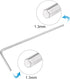 uxcell 1.3mm Hex Key Wrench, L Shaped Long Arm CR-V Repairing Tool 6 Pcs...