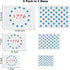American Flag Star Stencil Templates - 6 Pack 50 Stars 1776 13 Stars Flag Stencils for Painting on Wood and Walls, Reusable Plastic Stencils in 3 ...
