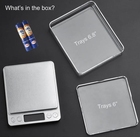 Food Scale Digital Weight 3000g/0.1g Oz Grams and Ounces Kitchen Scale for Cooking Baking with Backlight LCD Display, Tare, 9 Units, Auto Off, 2 T...
