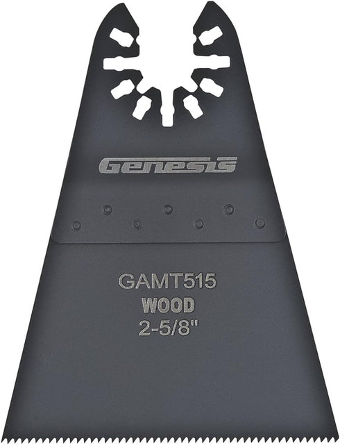 Genesis GAMT515 Universal Quick-Fit 2 5/8" Oscillating Multi-Tool Quick-Release Wide Flush Cut Blade...