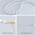 KUDES Exquisite and Adjustable Dog Necklace: Elegant Classic Pearl Collar Necklace Accessories for Dogs, Occasions and Gatherings (3XL(21.6-24.4 I...