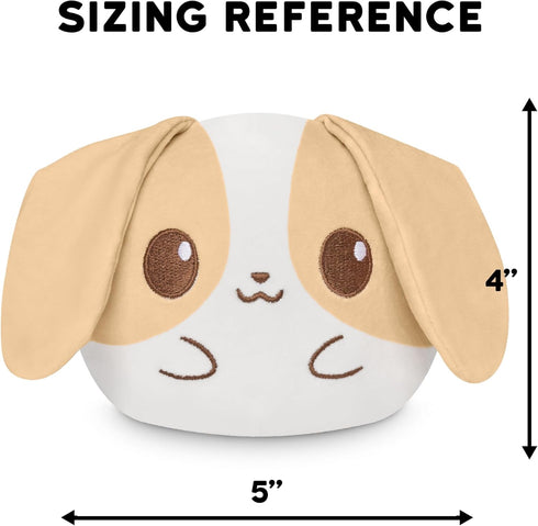 TeeTurtle Plushiverse - 4 Inch Reversible Plushie - Cute Kawaii Brown and White Bunny - Soft Stuffed Animal...