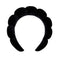 Black Spa Headband for Washing Face, Velvet Headband for Skincare, Face Washing, Makeup and Makeup Removal...