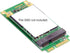 cablecc 3x5cm mSATA Adapter to 3x7cm Mini PCI-e SATA SSD for Asus Eee PC 1000 S101 900 901 900A T91...
