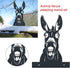 Outdoor Metal Art Funny Peeping Animal Statue Stakes Fence Landscape for Yard Garden Decor Animal Silhouette Ornaments (Donkey)...