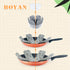 BOYAN Pot and Pan Protectors, Set of 12 and 3 Different Size, Cookware Protector Set/Felt Pots and Pans Divider Separator Pads Anti-Slip to Avoid ...