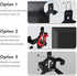 IFCASE Wall/Under Desk/Back of TV Mount Compatible with All Apple TV Generations (Including All 4K Models) (Black)...