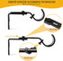Heavy Duty Adjustable Curtain Rod Brackets Rod Holders for 1 Inch Rod, Black Color, (Set of 4,Black)...