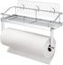 Adhesive Paper Towel Holder Shelf,Wall Mounted Paper Towel Roll Rack Basket for Kitchen,Shower Bathroom & Balcony,Rustproof,No Drilling,SUS 304 St...