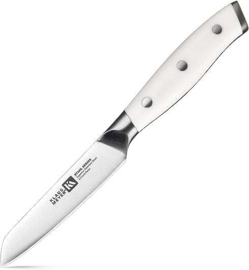 Klaus Meyer Stahl High Carbon Exclusive German Steel 3.5 inch Paring Knife (White)...