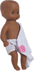 Baby's First Goldberger 11" Slush Molded Baby Doll Bathtime Softina with White Towel African American. A Realistic and Lightweight Soft Body Baby ...