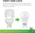 Sunco Lighting 4 Pack GU24 LED Light Bulbs 2 Prong A19, CRI91 5000K Daylight, 9W Equivalent 60W, CFL Replacement 800 Lumens, Bright Dimmable Twist...