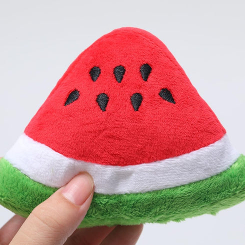 Pet Toy Chew Squeaker Squeaky Plush Cotton Triangle Ball Watermelon Sound Toys Puppies Small Dogs Useful and Deft?Toys?Dog Squeak Toys...