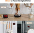 VOCOO Magnetic Kitchen Timer for Cooking with Count Up Countdown, Digital Timer Battery Powered with Large Display, 2 Brightness and Volume Levels...
