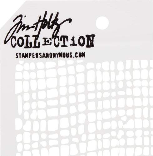 Stampers Anonymous Tim Holtz Layered Stencil, 4.125 by 8.5-Inch, Burlap...