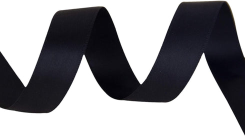 VATIN Double Face Black Satin Ribbon 5/8" Continuous 25 Yards,Black Polyester Fabric Ribbon use for Bows Bouquet, Gift Wrapping, Floral Arrangemen...