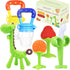 Medical-Grade Teething Toys for Babies 0-6 6-12 12-18 Months - Teethers with 2 × Baby Fruit Feeders and 4 × Baby Teether - BPA Free/Freezer Free -...