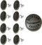 Welch Suspender Buttons Metal Rivet for Jeans, Pants, Button-end Suspenders - Button Tack Replacement and Repair - Bronze, 1 Pack of 8 Logger Butt...