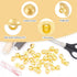 UNICRAFTALE 100Pcs 18mm Diameter 1-Hole Plating Acrylic Dome Shank Buttons Golden Half Round Sewing Buttons for Men Women DIY Shirt Woolen Coats S...