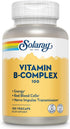 SOLARAY Vitamin B-Complex 100 mg, Healthy Energy, Blood Cell Formation & Nerve Impulse Transmission Support, 100 VegCaps (100 Count)...