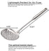 Slotted Spoon Stainless Steel For Cooking Deep Frying Metal Skimmer Spider Strainer Ladle Heavy Duty Professional Long Handle...