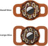 Pet Collar Holder Compatible for Airtag,Protective Cases Covers Dog Cat Collar Holder Doughnut Shape Silicone Waterproof (Large, Brown)...