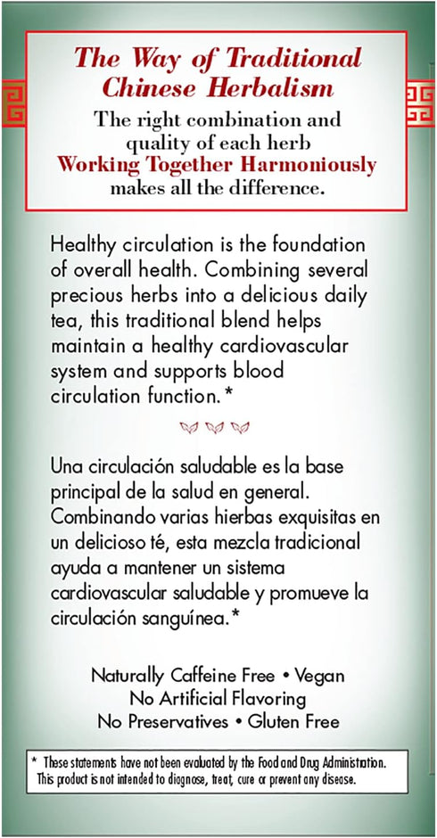 BRAVO TEAS&HERBS Blood Circulation Herbal Tea, Caffeine Free, 20 Count...