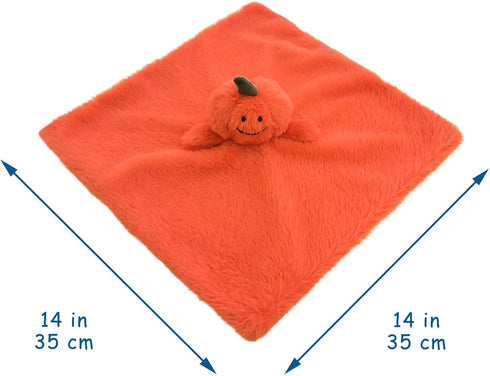 Baby Orange Pumpkin Soft Stuffed Animal Security Blanket, Plush Pumpkin Character Lovey Blanket, Baby Shower/Nursery Gift, Cuddly Newborn, Infant,...