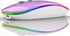 Uiosmuph LED Wireless Mouse, G12 Slim Rechargeable Wireless Silent Mouse, 2.4G Portable Optical Computer Mice with USB Receiver and Type C Adapter...
