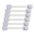 Dreambaby Twist 'N Lock Multipurpose Latch - Child Safety Locks - White - 6 Pack - Model L1435...