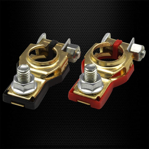 Ampper Battery Terminals Set W/ M8 Nut, Compatible for Nissan Altima Murano Pathfinder Maxima Quest Rogue Titan Versa etc, 243407F000 and 243407F0...