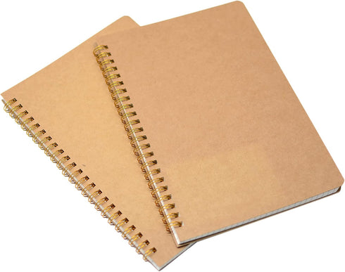 YYaaloa 2pcs Spiral Notebooks A5 6x8 Soft Cover Journals Planners 200 Pages Wirebound Memo Notepads Diary Notebook With black Pen For Work School ...