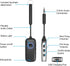 Airplane Bluetooth Adapter - Wireless Bluetooth 5.3 Transmitter Receiver Supports 2 Wireless Devices, 3.5mm AUX Bluetooth Audio Adapter for in-Fli...