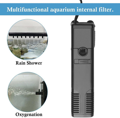 FEDOUR Submersible Aquarium Internal Filter, Filter with Water Pump for Fish Tank up to 35 Gallon (for 5-35 Gallon-New)...