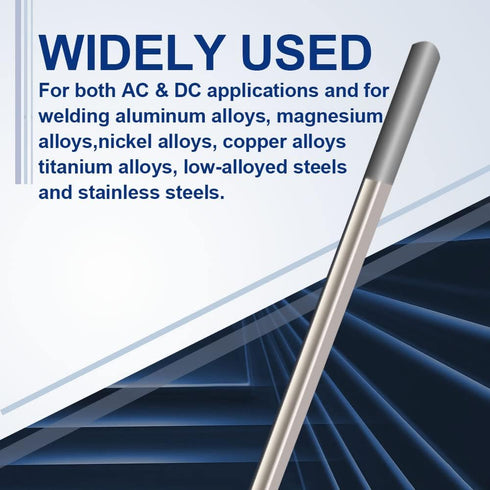 TIG Welding Tungsten Electrodes 2% Ceriated 0.040" x 7" 10-Pack (Gray, WC20)...