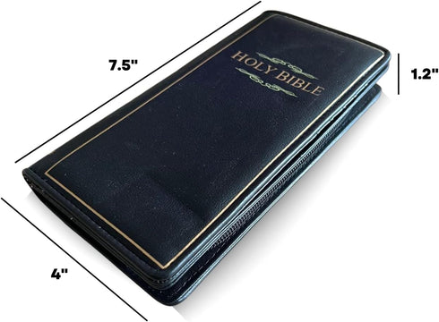 Bible Wallet | Vinyl Holy Bible Wallet | Bible Verse Faux Leather Wallet | Zipper Wallet | Checkbook Wallet Easter Gifts | Ressurection Sunday Gif...